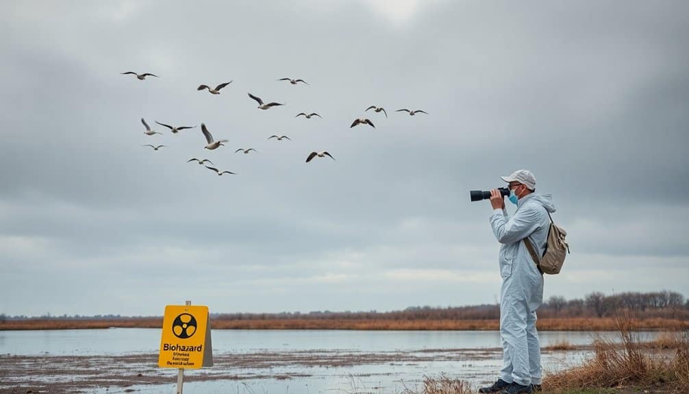 Niedriges Risiko für Vogelgrippe, Wachsamkeit