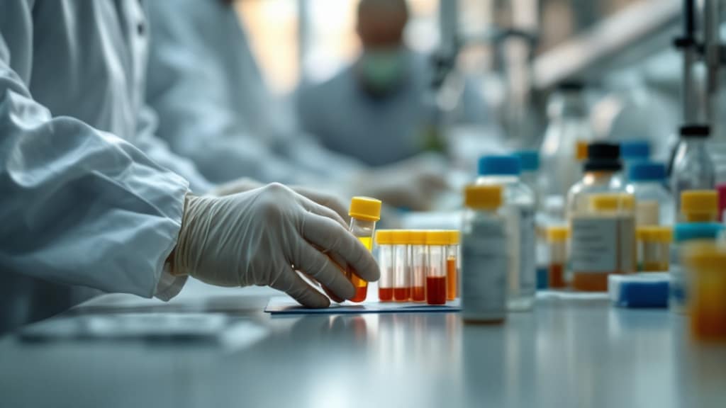 Probenröhrchen in einem Labor